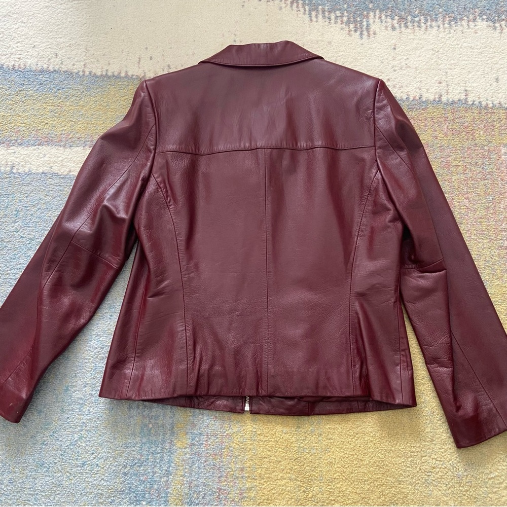 Vintage Tribal Red Leather Jacket - Picture 5 of 12